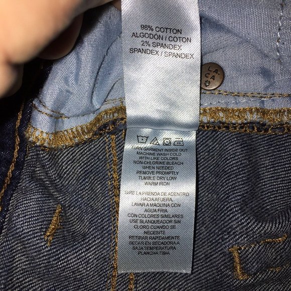 Lucky Brand Jeans Boys 18 Classic Straight Dark Wash Blue Denim High Rise - Picture 12 of 15